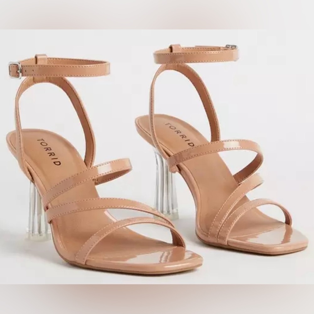 Nude Torrid Strappy Heels